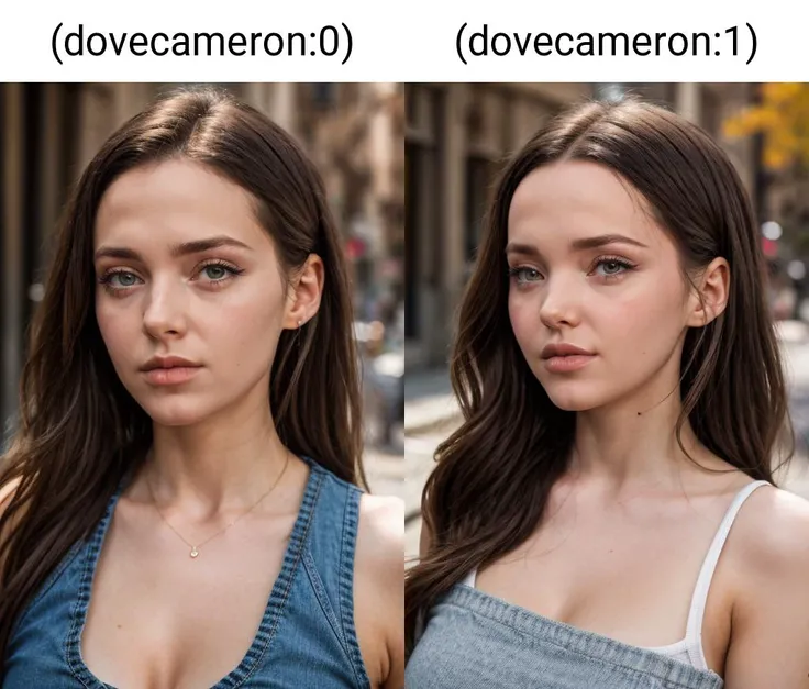 RAW Photo, DSLR, (dovecameron:0),
half body portrait of a woman looking to the side, close up, detailed lips,
detailed, professional colorgraded, <lora:add_detail:0.5>, <lora:dovecameron_v1:1>