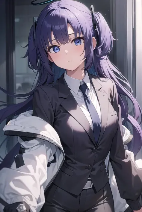 bluearchiveyuuka, <lyco:yuuka-lyco-nochekaiser:1>,
yuuka, blue eyes, halo, purple hair, two side up, long hair,
BREAK belt, black gloves, (black suit:1.5), black skirt, blue necktie, gloves, halo, jacket, necktie, off shoulder, skirt, two-sided fabric, two-sided jacket, white belt, (white jacket:1.5),
BREAK looking at viewer,
BREAK outdoors,
BREAK <lyco:GoodHands-beta2:1>, (masterpiece:1.2), best quality, high resolution, unity 8k wallpaper, (illustration:0.8), (beautiful detailed eyes:1.6), extremely detailed face, perfect lighting, extremely detailed CG, (perfect hands, perfect anatomy),