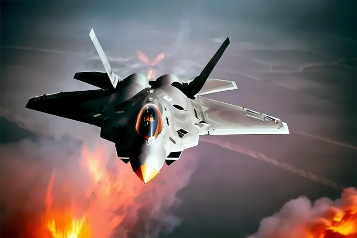 analog gloomy aerial photo of a (F-22Raptor plane, <lora:r4pt0r:1>), (from behind), ((nighttime)), (flying low through a city on fire), (explosions in the background), (tracer gunfire), High Detail, Sharp focus, (photorealism), realistic, best quality, 8k, award winning, dramatic lighting, epic, cinematic, masterpiece, rim light, (action movie), war, depth of field, dutch angle, motion blur,