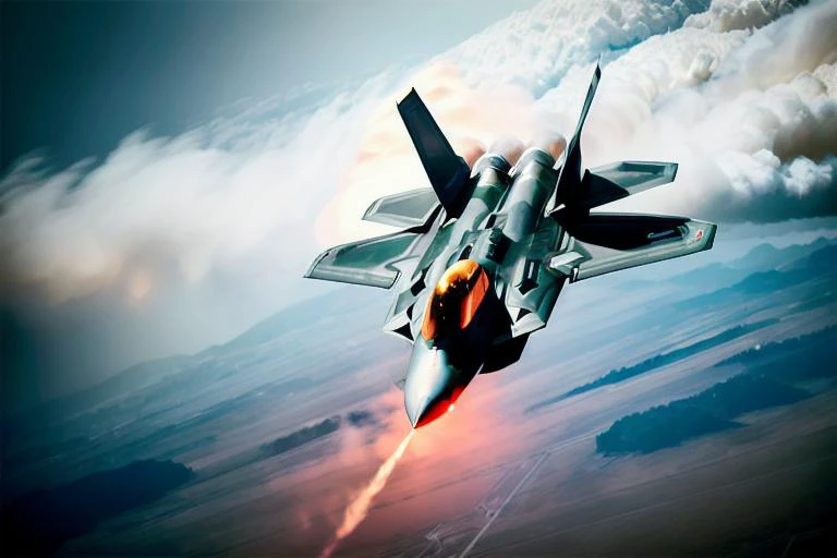 analog gloomy aerial photo of a (F-22Raptor plane, <lora:r4pt0r:1>), ((nighttime)), (flying low through a city on fire), (explosions in the background), (tracer gunfire), High Detail, Sharp focus, (photorealism), realistic, best quality, 8k, award winning, dramatic lighting, epic, cinematic, masterpiece, rim light, (action ), war, depth of field, dutch angle, motion blur,