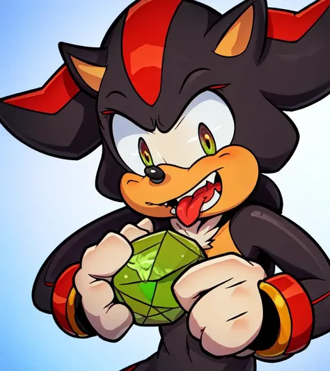 1boy, shadow the hedgehog \(sonic\), two-handed [burger:(green diamond:1.3):0.25],eating a huge [burger:(green diamond:1.3):0.25] with both hands, eating, close-up, mouth open wide, biting into [burger:green diamond:0.25]
<lora:shadowTheHedgehogSonic_v1:1>