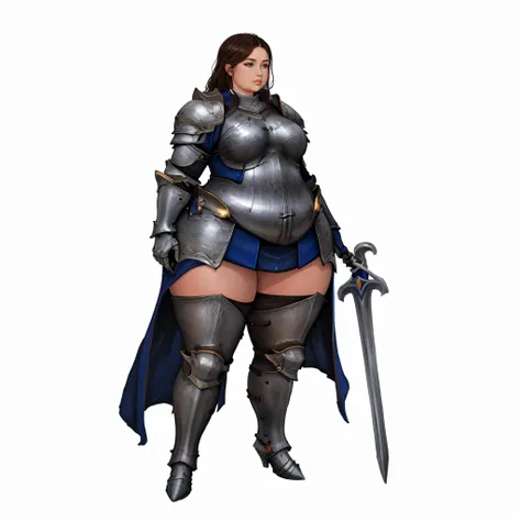 cinematic, <lyco:symodel-3-0-a3-lyco-extract:0.8>, thick thighs, wide hips, <lora:ethica:0.4>, fat ethica, chubby face, <lyco:Adventurers_v20:0.8>, Paladin