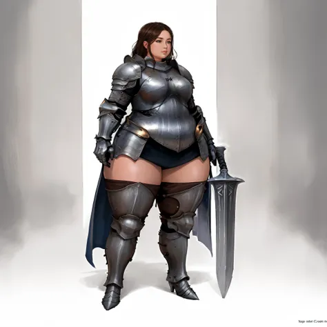 cinematic, <lyco:symodel-3-0-a3-lyco-extract:0.8>, thick thighs, wide hips, <lora:ethica:0.4>, fat ethica, chubby face, <lyco:Adventurers_v20:0.8>, Knight