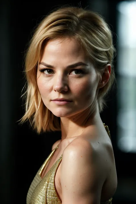 Realistic photo of a beautiful 3l1sh4c-v1 woman, 1girl, solo, blue eyes, blonde hair, dress, cleavage, jewelry, upper body, earrings, solo focus, black dress, lips, looking to the side, realistic, soft lighting, professional Photography, Photorealistic, detailed, RAW, analog, sharp focus, 8k, HD, DSLR, high quality, Fujifilm XT3, film grain, award winning, masterpiece<lora:3l1sh4c-v1:1.0>
