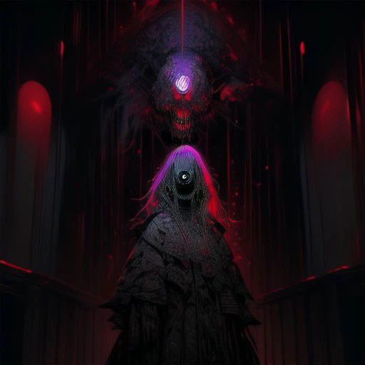 Ghoul, terrifying, grotesque, bone chilling, scary, horrorcore, ghoulcore, intricate background, hyperdetailed, photorealistic, dramatic lighting, inspired by pinterest art