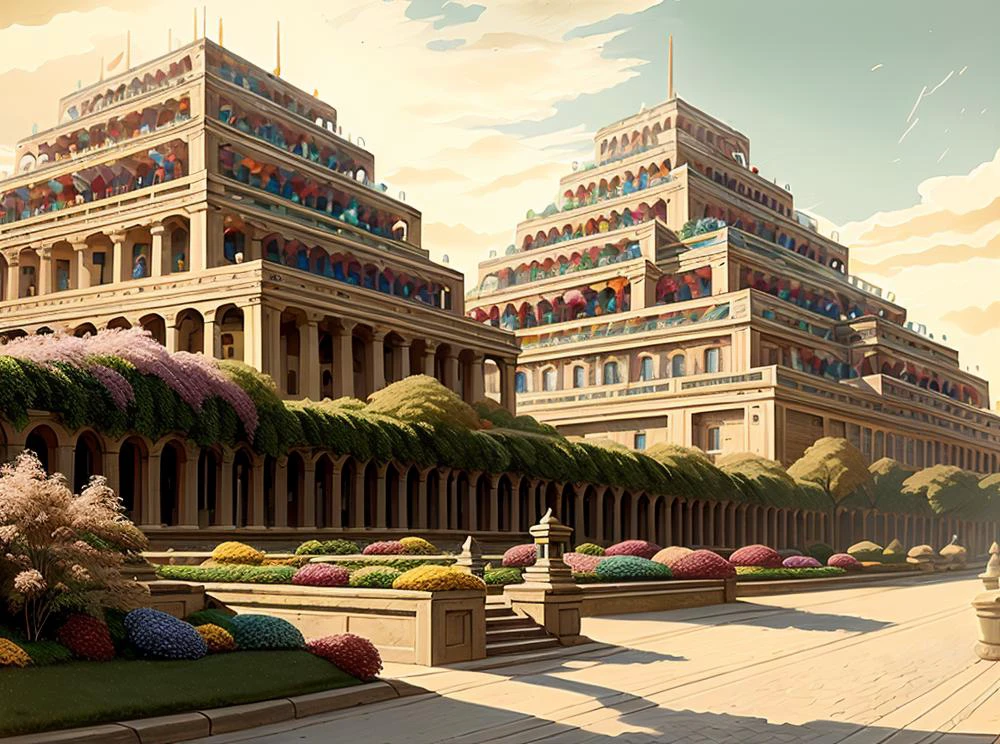 (masterpiece:1.3), (best quality:1.2), chiaroscuro, Unreal Engine, CGI render, Hyperdetailed, vivid colors, modern era photograph, ultra high quality model, 8k Ultra HD, perfect composition, beautiful detailed intricate insanely detailed octane render, soft natural volumetric cinematic perfect light, perfect depth of field shot, ray tracing, photometry, beautiful, metallic deep colors, subsurface scattering, ultra realistic, (photorealism:1.1), 8 k artistic photography, hyperdetailed, absurdly detailed, scenery, city, buildings, idealized American city, busy city center, parks and greenery areas, parks, plazas, modern era photograph, skyscrapers, sumerian, monumental architecture, cuneiform, nisroch,
(uploaded and trending on imgur, pixiv, furaffinity, pinterest, e621, inkbunny, tumblr, deviantart, artstation, ),
(in the style of and art by midjourney, greg rutkowski, raphael, Frank Lloyd Wright, James Gurney, Thomas Kinkade, ),
<lora:SumerianArchitecture-10:0.85> <lora:GemstoneAI:0.8> GemstoneAI