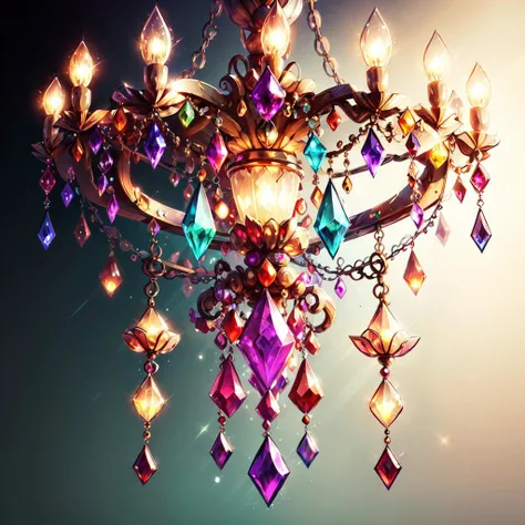 <lora:GemstoneAI-000012:.8> GemstoneAI chandelier , concept art