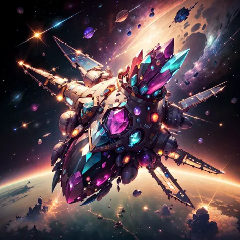 <lora:GemstoneAI-000012:.8> GemstoneAI, space station , colorful