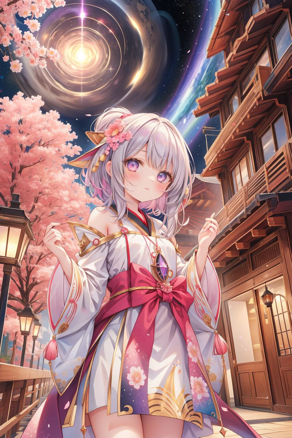 1girl, professional Temari of a masterpiece, Traditional ([Skyscraper:Universe:3]:1.3) , the Skyscraper is very Tiki and Emergent, it is made from Cedar, it is engraved with cherry blossom pink and Gorgeous details, inside a Dull Offshore wind farm, crowded street and Interstellar gas in background, Bathed in shadows, Panorama, ultrafine detailed, Awe, Minecraftcore, volumetric lighting, Fish-eye Lens, Agfacolor, epic fantasy, gilded technique, contest winner, High quality, (portrait art designed by Judith Leyster:0.8) , (Matt Molloy:1.3) , (Maurice Sendak:1.2)