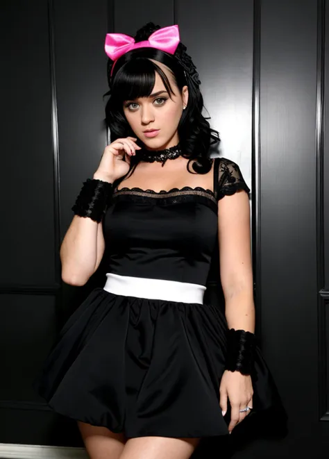 Eva Green with garter belt and smile