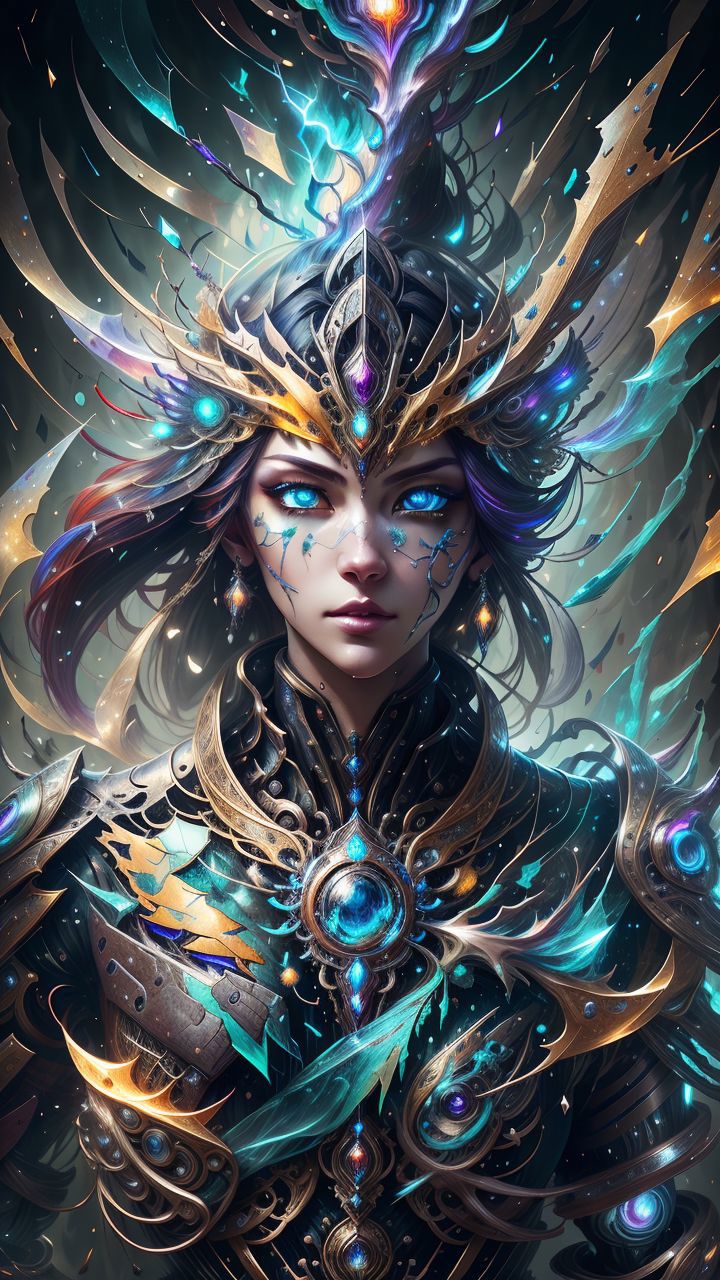 A woman with a crown and wings on her head - SeaArt AI