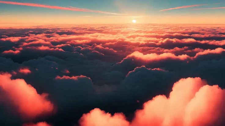 <lora:smokeanywhere:0.6>,high contrast,epic cinematic,hyper detailed,ultra realistic,soft colors,8K,above clouds,sunset,blue sky,clouds in the shape of deer,clouds in the shape of fish,