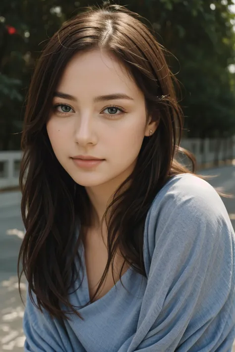photo of a beautiful girl portrait