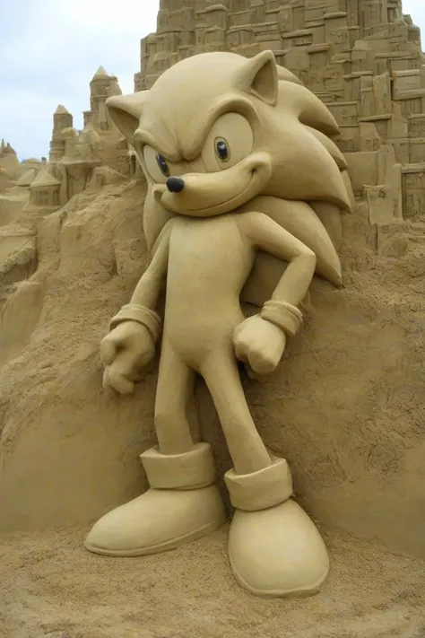 <lora:PE_SandSculpture:0.8>  PESandSculpture, sandsculpture,sand,
Sonic the Hedgehog