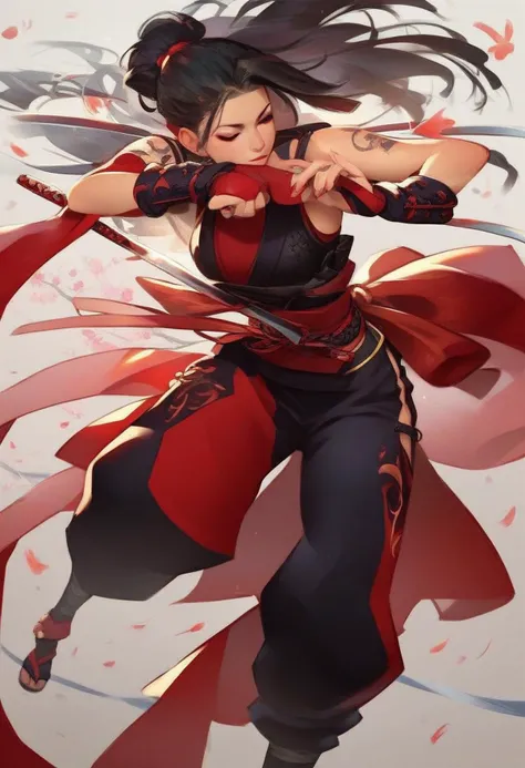 <lora:Ninja_girl_kunoichi_for_Pony:1> ninja, anime style, score_9, score_8_up, score_7_up, score_6_up, score_5_up, score_4_up, hd, (ultra hd quality details), 8K