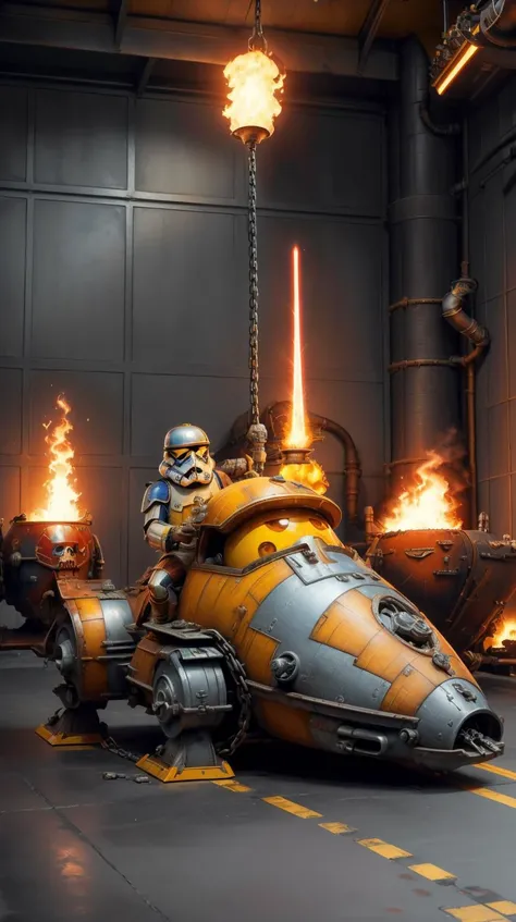 MinionStyle yellow  landspeeder (star wars, fictional), side skirts,
 frameless windows,  
  leather, industrial,
 prismatic coating, shiny resin coating,
 <lora:MinionStyle:0.6>  landspeeder (star wars, fictional), side skirts,
 frameless windows,  
  leather, industrial,
 prismatic coating, shiny resin coating,
, Khorne_World  landspeeder (star wars, fictional), side skirts,
 frameless windows,  
  leather, industrial,
 prismatic coating, shiny resin coating,
, skulls, chain, spikes, fantasy, fire, red glow, red theme <lora:Khorne_World:0.6>, (Masterpiece:1.3) (best quality:1.2) (high quality:1.1)