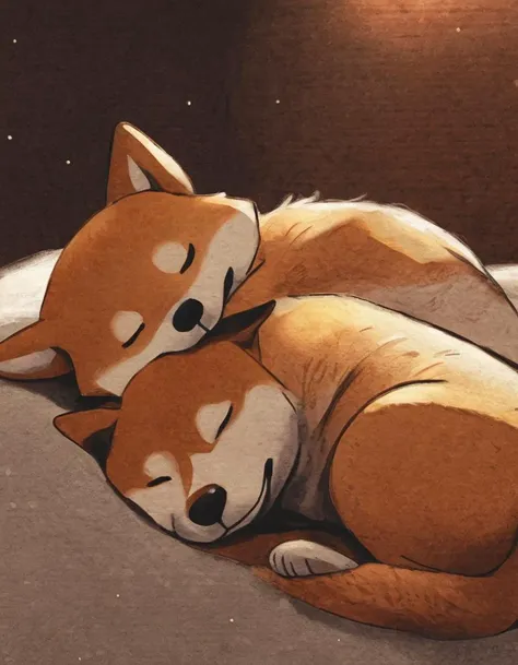 nelli_artstyle, <lora:Nelli_Art_Style:1>,
lying, indoors, no humans, animal, on stomach, dog, animal focus, shiba inu