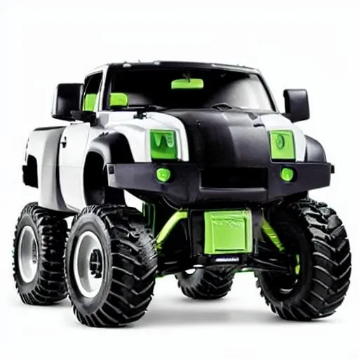 (prototype:1.1), monster truck, 4x4, t00l style, (white background:1.3),empty, <lora:powertool:1>