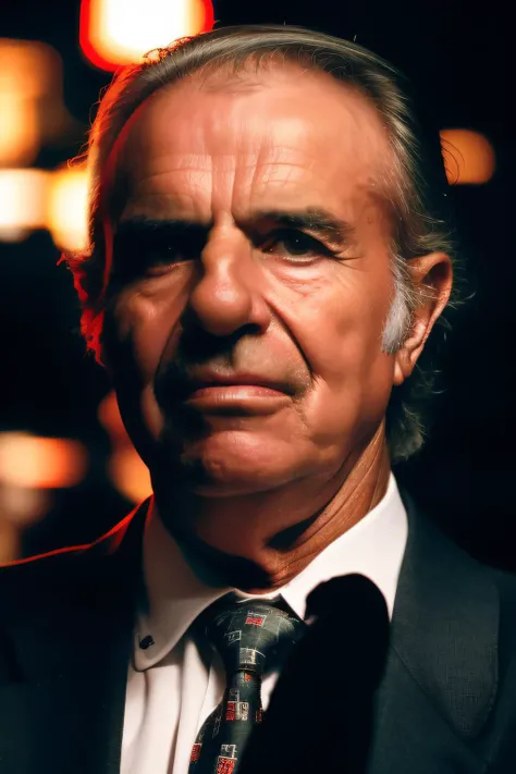 portrait of old man, in the night club, high detailed, intrincate, 8k, cinematic shot, <lora:menem:1>