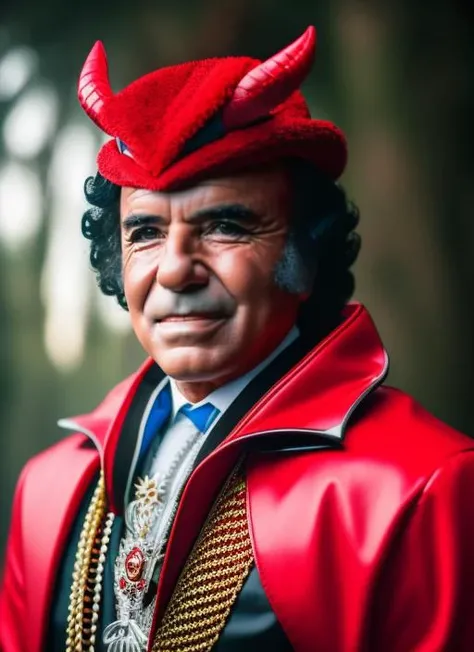 portrait of sks man (menem:1) dressed with ((detailed devil costume:1)), (outdoors:1.2), natural lighting, 4k, 8k, 8k realistic, sharp focus, intricate, high resolution, , <lyco:locon_perfecteyes_v1_from_v1_64_32:0.85> <lora:menem:1>