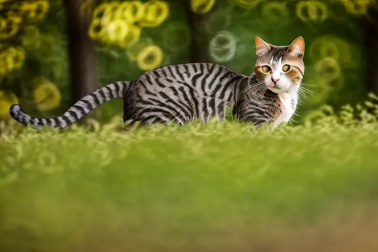 500R,((a cat on a park)),night,masterpiece, best quality,super detailed, high resolution, very detailed, 8k uhd, (fidelity, fidelity: 1.5), Realistic, ((detailed face)),(freckles:0.8),(natural light),(Bokeh: 1.5), (Depth of Field:1.0), amazing, fine detail, best, high quality , RAW Photo, Bokeh Background,