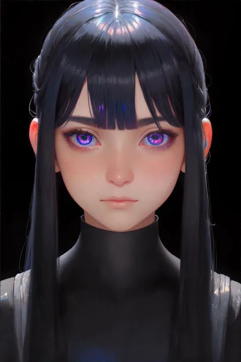 <lora:thickoilpaint:1.0>, oil painting, 1girl, iridescent crossed bangs, indigo eyes, embarrassed, nose blush expression, masterpiece, 8k, high resolution, shallow depth of field, sharp focus