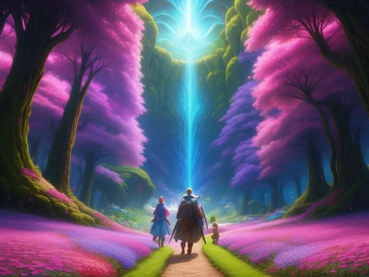 a group of travelers journey to a distant land to find a magical flower said to have healing powers
( fantasy art by j. h. williams iii),