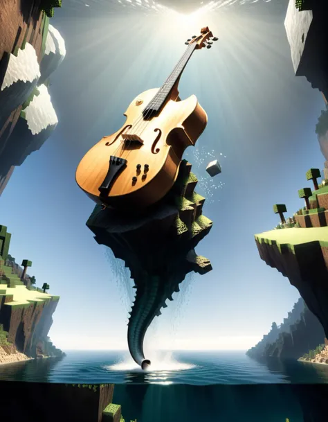 Surrealist art <lora:Minecraft FF LoCON 03:1> minecraft, Figurative Art, Pawel Kuczynski, [Moose:Rock bass:5], it is Misshapen and Injured, Emerico Imre Toth, <lora:DalE-3-FFusion-LoCON-Full-64:0.22> . Dreamlike, mysterious, provocative, symbolic, intricate, detailed
