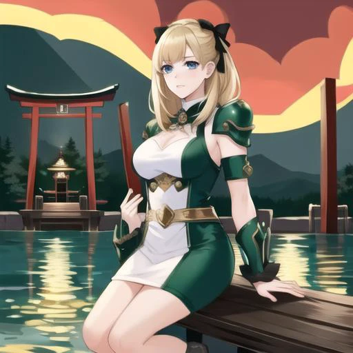 realistic, photo-realistic, award winning masterpiece with incredible details, epic stunning, masterpiece, best quality,
blue eyes,blonde hair,green bow,bangs,knee boots,white dress
1girl, dslayer, a man in a green and brown armor, the only thing they fear is you, rip and tear until it is done, he is doom, the slayer's time is now, posing for a picture, (sexy_scifi, woman in a silver space costume, wearing sexy_scifi, posing for a picture:0.75),thisisfine, staying positive, surrounded by flames, fire, sitting, smoke
sitting in watert, in water, in onsen, japan temple, torii, outdoors, sunset, plants, japan buildings,photographer, foreground, camera, <lyco:Cyber_Armor:0.85> , <lora:thisisfineV3:0.4> <lora:Vert_Green_Heart-01:1>