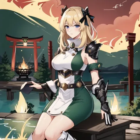 realistic, photo-realistic, award winning masterpiece with incredible details, epic stunning, masterpiece, best quality,
blue eyes,blonde hair,green bow,bangs,knee boots,white dress
1girl, dslayer, a man in a green and brown armor, the only thing they fear is you, rip and tear until it is done, he is doom, the slayer's time is now, posing for a picture, (sexy_scifi, woman in a silver space costume, wearing sexy_scifi, posing for a picture:0.75),thisisfine, staying positive, surrounded by flames, fire, sitting, smoke
sitting in watert, in water, in onsen, japan temple, torii, outdoors, sunset, plants, japan buildings,photographer, foreground, camera, <lyco:Cyber_Armor:0.85> , <lora:thisisfineV3:0.4> <lora:Vert_Green_Heart-01:1>