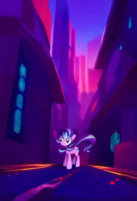 source_cartoon, rating_safe, <lora:Rainwater_SDXL_Pony:0.8>, Starlight Glimmer, source_pony, standing on top of a building in a metropolis, score_9, score_8_up, score_7_up, score_6_up, score_5_up, score_4_up