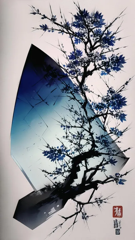 white background, azur crystal, blue, turquoise, zen art, <lora:ZenLoRAV1:0.95>