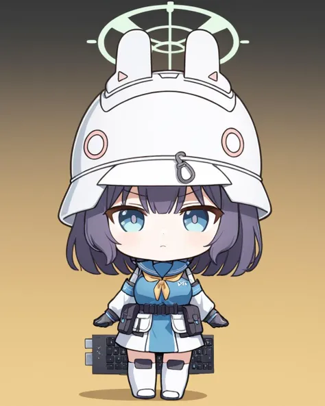 saki \(blue archive\),1girl, solo, halo, chibi, black_gloves, helmet, :<, yellow_background, closed_mouth, simple_background, looking_at_viewer, outline, keyboard_\(computer\)
<lora:saki_(blue_archive)_image1485_2023-11-28-000012:1>halo. gorgeous,key visual, vibrant, studio anime,award-winning, professional, highly detailed,high budget, cinemascope