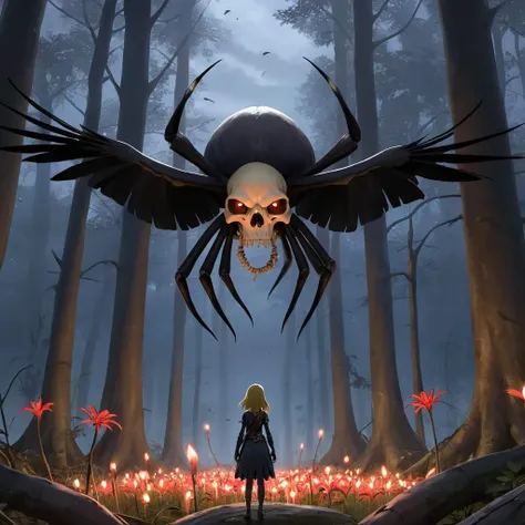 mountains of golden skulls, crow, cathedral, duskull, dusk, the legend of zelda: tears of the kingdom, crows fall all over the ground, dark forest, 1girl, solo, spider lily,
best quality, high quality, highres, masterpiece,
<lora:crow SDXL-000001:0.7>
<lora:SDXL Detail Tweaker XL ç»èè°æ´å¨ -3 3:3>
<lora:SDXL Darkness_Cinema:0.6>