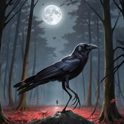 crow, cathedral, duskull, dusk, crows fall all over the ground, dark forest, 1girl, solo, spider lily, big full moon,
best quality, high quality, highres, masterpiece,
<lora:crow SDXL-000001:0.7>
<lora:SDXL Detail Tweaker XL ç»èè°æ´å¨ -3 3:3>
<lora:SDXL Darkness_Cinema:0.6>