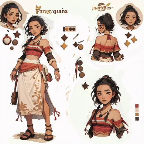(best quality:1.5),vaiana as an RPG character,<lora:Vaiana_v1:1>,(multiple views:1.1),character sheet,fantasy character,very dark brown eyes,slim body,(simple background:0.9),<lora:add_detail:-0.6>,<lora:CharacterDesign_Concept:0.7>,character sheet,full body,