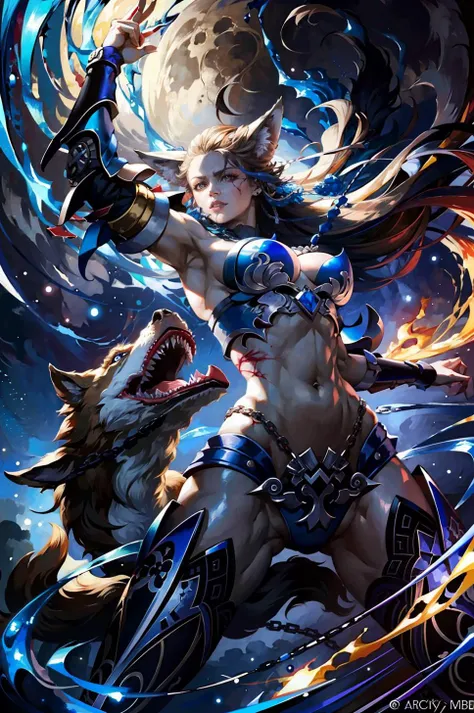 <(best quality, extremery best quality, masterpiece:1.5), (realistic, intricate details:1.2), (photorealistic:1.4), (extremely intricate:1.2), highres, ultra highres, ultra-detailed, absurdres, incredibly absurdres, extremely detailed, high quality, high resolution, hyperrealistic, ultra-realistic, hyper-detailed, top quality, best, fine detail, massive detail, Highly detailed, extreme detailed, highest detailed, high-res, absolutely resolution, reflection, (refraction:1.4)>, BREAK, 1girl, solo, looking at viewer, flat bangs, (young cute beautiful 18-year-old girl:1.1), 3d face, beautiful girl, pretty, girlface, kpop idol, supermodel, woman posing for a photo, stunning innocent symmetry face, perfect body, medium breast, slim waist, slim legs, shiny skin, White skin, Beautiful detailed face, detailed face, real skin texture, cute delicate face, finely detailed face, golden ratio, golden ratio face, expressive eyes, perfect face, perfect skin, flawless face, clear face, shiny hair, pale skin, Proper body proportion, perfect anatomy, realistic skin texture, luscious lips, glossy lips, natural makeup, beautiful bright pupils, slender figure, intricate eyes, detailed pupils, detailed face and eyes, longeyelashes, blush, good hand, finely detailed skin, oily skin, BREAK, ((((ember, battlefield, volumetric fog, grey mist, (white long hair:1.4), (ecstasy of silk:1.1), spider web, (chain:1.1), (On a dark moonlit night:1.6), (in a spooky ancient dungeon:1.2), in a heavily guarded cage, moonlight shines in through a small window, (In the center of the picture is a female assassin struggling to break free from the shackles:1.4), (She breaks the thick iron chain with amazing strength:1.3), (Werewolf soldiers guarding the prison came from all directions with weapons:1.5), (Destroyed buildings:1.2), (ruined walls:1.1), (scars:1.3), claw marks, (flames splashing:1.3), (werewolf's huge claws, wolf eyes with green light:1.2), (A pack of wolves surrounded her:1.6), full of murderous, fighting state, (blood moon:1.4), chilling atmosphere, flames, cobwebs, candles, (torture tools:1.1), (floating colorful sparkles:1.2), (energy beams:1.3), cyberpunk neon light, volcano, (lava:1.1), Doomsday atmosphere, flames soaring into the sky, candlelight, desperate and helpless prisoners, jail, prison, East Asian architecture, ancient China, skeletons, horror , chilling, bloody, huge warfare battle scene, epic clash, two armies, battle scene, epic battle, war)))), BREAK, <dark fantasy artwork, cinematic scene, dynamic lighting, fantasy art, sharp details, action cinematography, lomography, soft focus, light leaks, experimental charm, nostalgic appeal, color field painting, large swaths of color, abstract expressionism, bold hues, emotional impact, atmospheric depth, minimalist approach, otherworldly wonders, (explosive light and shadow:1.2), darkness, fantasy, aesthetics, award winning works, intricate designs, mysterious, whimsical, fantasy culture, ultra realistic digital art, ulzzang, (zentangle, mandala, tangle, entangle), (fractal art), epic composition, the most beautiful form of chaos, elegant, a brutalist designed, vivid colours, epic atmosphere, floating particles, particles, dramatic, epic, ((tenebrism, (dramatic lighting:1.2), deep shadows, striking highlights, intense contrast, Baroque influence:1.3)), ((ink drawing, oil painting detailed)), (eye focus, face focus, character focus, close-up face:1.3), (dutch angle, cowboy shot:1.1), RAW, huge filesize, extremery detailed CG, Photo, 8k uhd, cinematic atmosphere, trending on artstation, award-winning glamour photograph, highly detailed photo, official art, beautiful and aesthetic, unity 8k wallpaper, beautiful, highly detailed CG illustration, best illustration, intricate, Amazing, emotional, analog, painting, digital painting, concept art, Oil Painting, illustration, Classical art, Renaissance, Romanticism, Neoclassicism, Color Palette, depth and contrast, Vibrant colors, saturated, rich saturation, color harmony, vivid palette, concept-art, design style, detail character, concept render, colorful, analog photography, dreamy atmosphere, specular highlights, atmospheric lighting, (dynamic angle, dynamic pose :1.3), (shiny, clothes reflecting light, lens flare, bloom effect, light particle, lens glare:1.3), realistic lighting, cinematic light, (cinematic lighting), light in the face, soft lighting, saturated colors, detailed background, sharp focus, 8k high definition, perspective, Master Composition, roughness, post-processing, soft shadows, realistic shadows, ambient occlusion, ray-tracing, subsurface scattering, photon mapping, physically-based rendering, octane rendering, unreal engine 5, ue5 rendering, Adobe After FX, dslr, RTX, Best character details, radiosity, sharp, RAW photo, HDR, 8k, 4k, ((Hasselblad photography)), (film grain:1.4), Kodak portra 400, Fujifilm X-T5, fashion photography award-winner, professional photograph, depth of field, caustics, Broad lighting, diffuse lighting, rim lighting, two tone lighting, textile details, visible pores, high resolution scan, professionally color graded, photographic reality, automatic white balance, best lighting, detailed shadow, high contrast, strong light and shadow>, (PureErosFace_V1:0.5), (ulzzang-6500:0.5), <lora:egyiren-v1:0.2>, egyiren, <lora:epiNoiseoffset_v3:0.1>, <lora:zhongfenghuaxiyou-000018:0.7>, zhongfenghua, (kbxll:0.6),