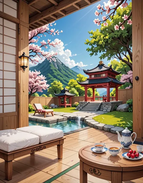 score_9, score_8_up, score_7_up, score_6_up, sfw, very aesthetic, 1girl,(Nanael (Queen Blade):1.5), cherry blossom grove, Tea Pavilion, Traditional wooden structure nestled amidst the cherry blossoms, sliding shoji doors allowing glimpses of the surrounding beauty, tatami mats covering the floor, a low table set with a tea set, the sound of water flowing from a nearby stream , amazing quality, ultra realistic, 3D, HD, best quality, amazing quality, very aesthetic, absurdres