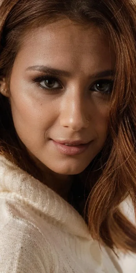 photo of beautiful veronica_leal, a woman in a (hotel on the ski slope of the mountain:1.1), (upper_body), seductive look, beautiful,
wearing knitted sweater,
modelshoot style,
((front view:1.2)), (centered:1.5), detailed face,
((sharp face, detailed face, realistic face, naturtal skin, realistic skin, detailed skin, pores, detailed eyes,realistic eyes)), depth of field, ((cinematic light)), colorful, hyper detail, masterpiece, photorealistic,detailed, intricate, highly detailed eyes, sharp focus on eyes,
<lora:veronica_leal:0.9>