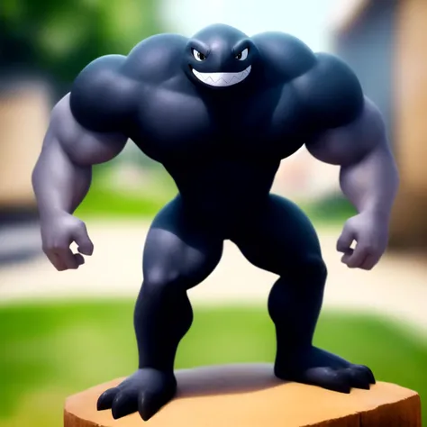 bulletbill, male, anthro, solo, standing, (best quality), (detailed background:1.2), looking at viewer, grin, <lora:bulletbill-v1-locon:1.0>
