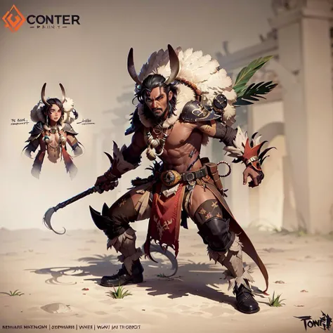 concept art <lora:totempunkai_v10:.55>, totempunkai hunter