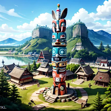 concept art   <lora:totempunkai_v10:.55>, totempunkai totem city