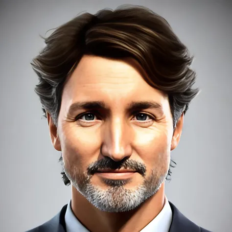 JA3portrait, Justin Trudeau, official portrait, medium closeup, 3d game character, avatar