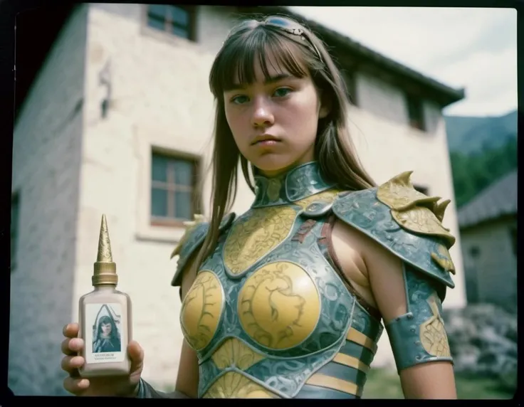 [ (art by Emil Nolde:1.3) ,art by Yuko Shimizu::2], photograph, Overwrought (Girl:1.1) of Electricity, Dragon slayer, wearing Award-Winning Hennin with Lotion designs, at Midday, Ultra Real, Cryptidcore, film grain, Polaroid, 50mm, Agfacolor, (cinematic still:1.2)
  <lora:offset_0.2:0.5> <lora:add-detail-xl:0.7>