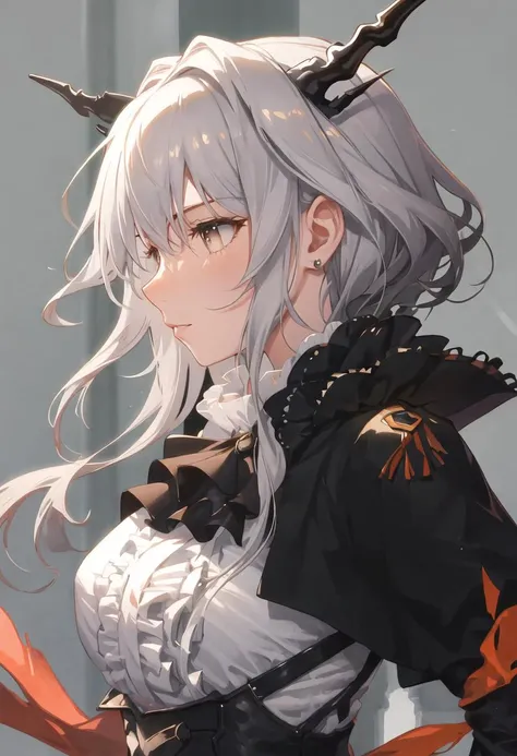 {safe:1.10}, best quality, masterpiece, highres, solo, {talulah_arknights:0.90}, profile, from_side, upper_body