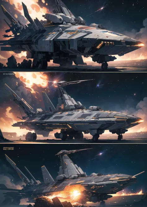 ((masterpiece)),(best quality:1.2),((ultra-detailed)),((illustration)),(depth) of (field),extremely detailed CG,(8k_wallpaper),(space:1.3),destroy,(spaceship:1.4),(war:1.5),(machinery),metal,(fire),(wreckage of spaceship:1.3),(buring),blast,insightful,deep meaning,space war,((laser)),meteor,(cannon),lost technology,fire weapon,dark theme,high quality spaceship,huge_filesize,spaceship fight,high quality blast,spacestation,, masterpiece,best quality,highly detailed,Amazing,finely detail,extremely detailed CG unity 8k wallpaper,score:>=60,, Cinematic Lighting,rim light,available light,light leaks,depth_of_field,blurry,