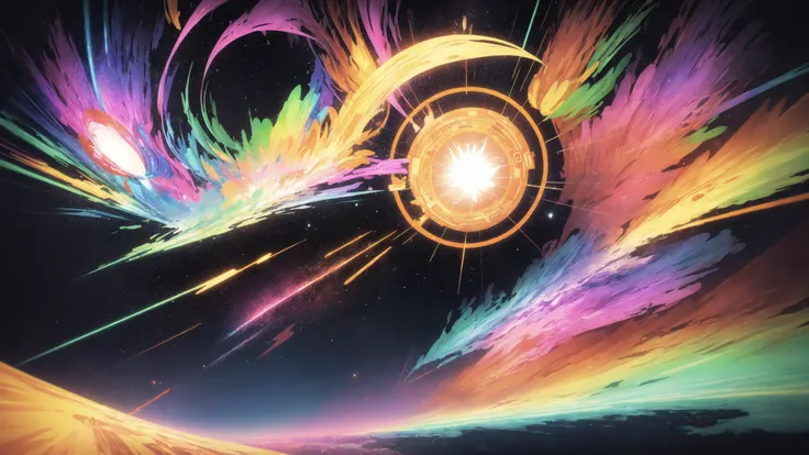 Art By Alex Gray, Psychedelic, Vibrant, Geometric, Detailed, Intricate, Colorful, Abstract Expressionism, trippy, swirls, abstract shapes, multicolored, mesmerizing, sparks, mind blowing, visually stunning, ethereal, cosmic artwork, visionary art, surrealist art, optical illusion, space age design, kinetic art, ethereal dreamscapes, modern art movement, unreal digital art