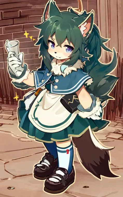 <lora:PStyleNoLine:0.6> style parody (thick outline:1.5) 1girl, from above, arm at side, portrait , +++
burgundy eyes,
dark green hair,
long hair ,
spiralcurl,
drill hair ,
diagonal bangs,
hair flaps ,
wavy mouth,
blush ,
head_tilt standing
+++, squirrel ears, squirrel tail, squirrel legs fluffy:2 furry beastman, Nazca terrestrial painting wind outdoors, - aqua strapless indigo checked skirt, drawers high socks bulb_toe_shoes