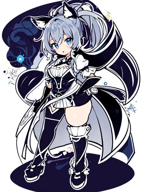 <lora:pstyle5A:1> style parody (thick outline:1.5), full body, dynamic pose 1girl