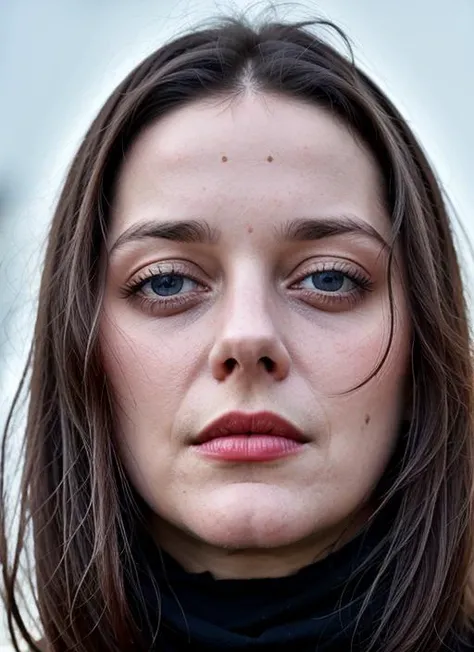 close up portrait of sks woman , by Flora Borsi, style by Flora Borsi, bold, bright colours, ((Flora Borsi)), by Andreas Gursky, <lora:lora-small-marion-cotillard-v1:1>